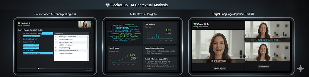 contextual analysis dashboard interface 